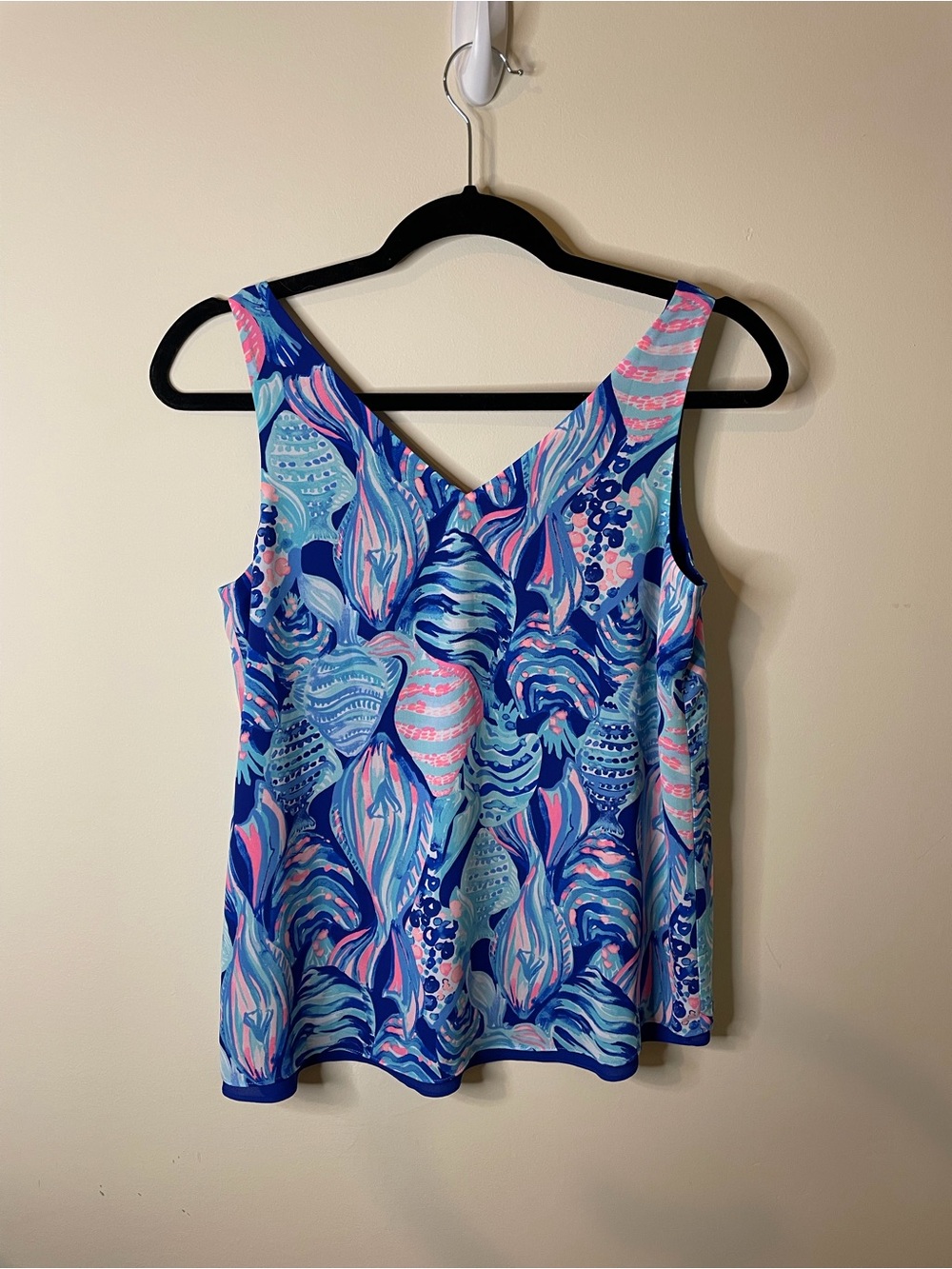 Lilly Pulitzer Florin Reversible Tank Top “Scale Up” Resortwear Vacation Preppy